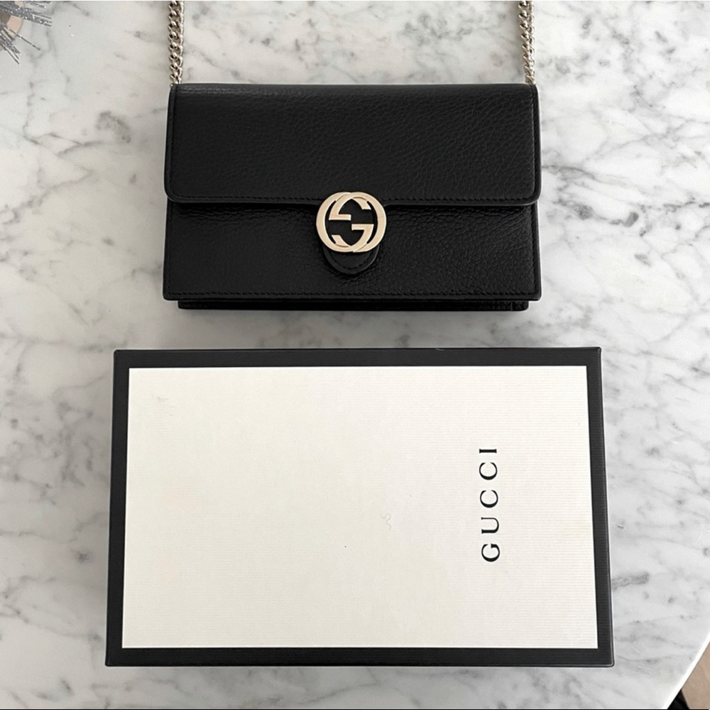 Gucci Interlocking Wallet on Chain Bag